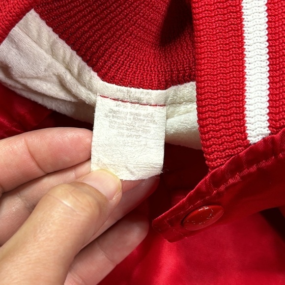 Vintage Miss Teen Pageant Red Satin Button Jacket Size S/M - Picture 7 of 12